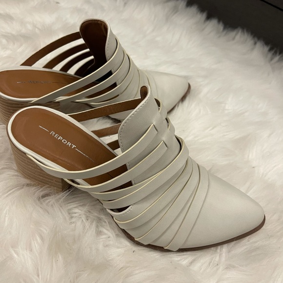 SOLD!!! Size 10 - Report Stylish Block Heel Mules - Picture 5 of 9